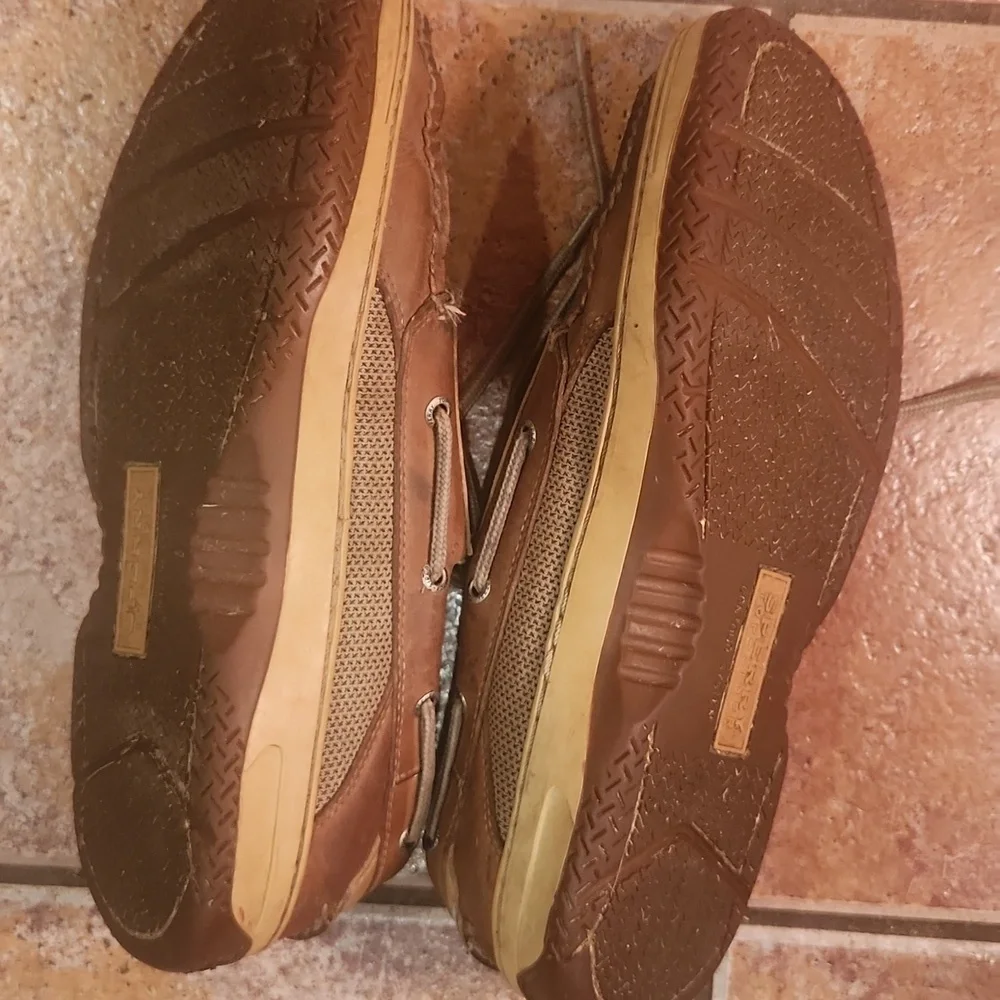 Sperry Men's Brown Leather Boat Shoes Size 12 Great Condition